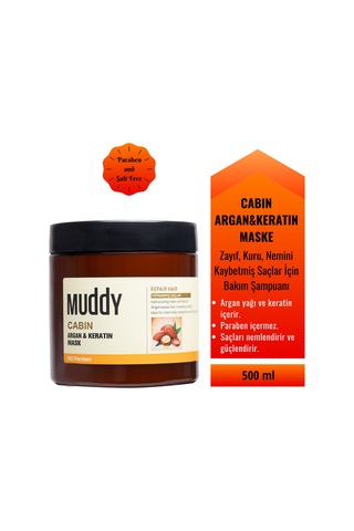 Muddy Cabin Argan & Keratin Maske 500 ML