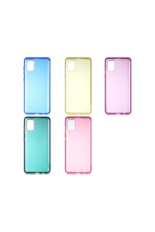 Samsung Uyumlu Galaxy A31 Kılıf Zore Bistro Kapak-Pembe