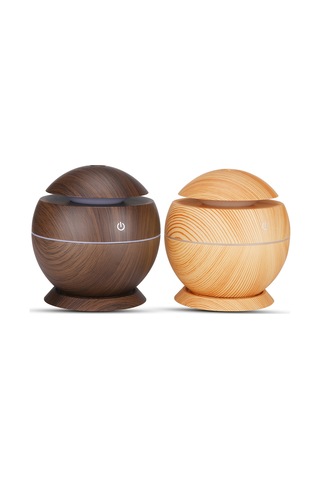 Tenfowee Renkli Led Işıklı Ahşap Desenli Usb Nemlendirici, Ofis Ve Ev İçin Aromatik Hava Temizleyici