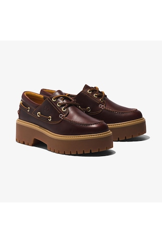Timberland Stone Street 3 Eye Kadın Kahverengi Tekne Ayakkabısı Tb0a2qdmd571 Kahverengi