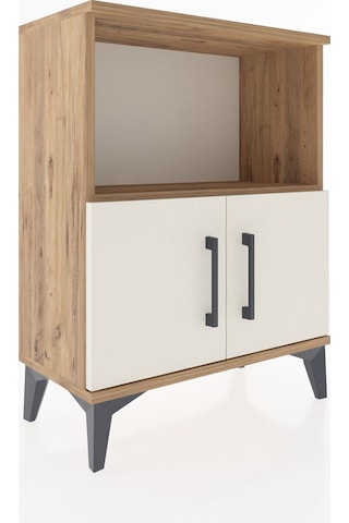 Arges Komodin Tek Raflı Tek Çekmeceli 60x30x80 Çam-aytaşı Çam