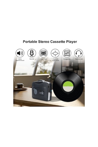 Pazly Taşınabilir Kaset Çalar & Mp3 Dönüştürücü - Usb, Kulaklık, Mikrofon Ve Am/fm Radyo