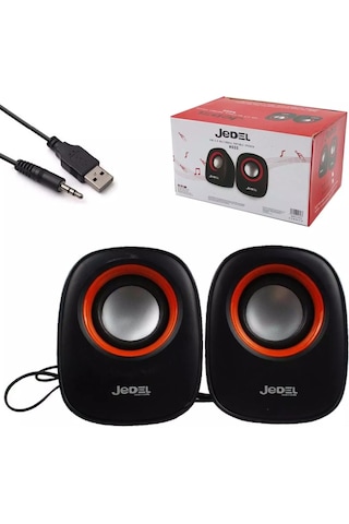 Jedel M600 1+1 Yuvarlak Model Mini Usb Hoparlör - Speaker 2 3 Watt