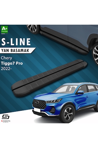 S-dizayn Chery Tiggo7 Pro S-line Siyah Yan Basamak 183 Cm 2022 Üzeri