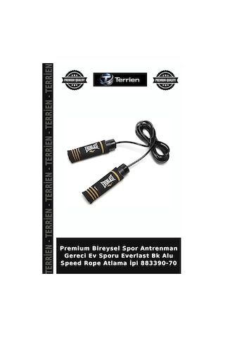 Premium Bireysel Spor Antrenman Gereci Ev Sporu Everlast Bk Alu Speed Rope Atlama İpi 883390-70