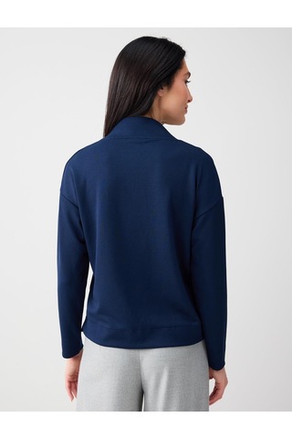 Jimmy Key Jimmy Key Lacivert Rahat Kesim V Yaka Modal Örme Sweatshirt 6sw235628494