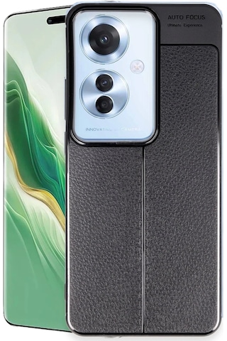 Newface - 711 - Oppo Reno 11f Kılıf Auto Focus Kapak - Csmo-tex - - Siyah Sıyah