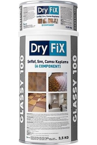 DryFix Glassy100 Şeffaf Sıvı Camsı Kaplama 4 Kg