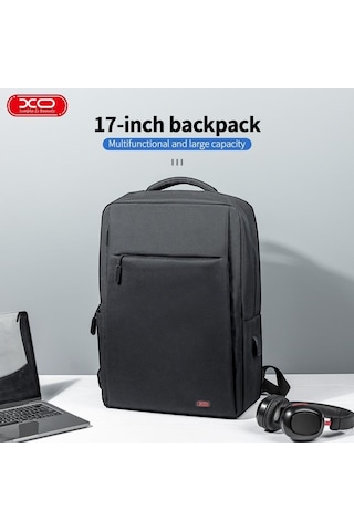 Cb02 17 İnç Su Geçirmez Bölmeli Fonksiyonel İş Ve Günlük Laptop Sırt Çantası Renkli