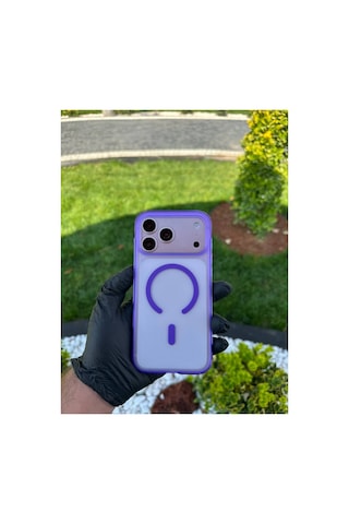 Apple iPhone Uyumlu 17/18 Promax Turuncu Airbag Korumalı Kılıf Mor - 925130897 Mor