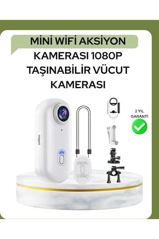 Zenvia 1080p Wifi Spor Kamerası Su Geçirmez Mini Aksiyon Kamera Znv2026 Diğer