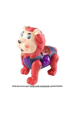 Işıklı Müzikli Pilli Yürüyen Aslan