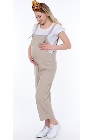 Luvmabelly Myra6101 - Bej Hamile Salopet-bej