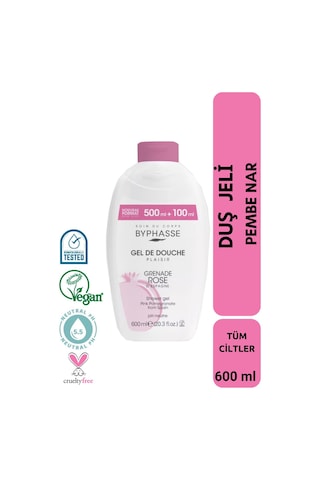 Byphasse Plaisir Pomegranate Pembe Nar Duş Jeli 600 ML