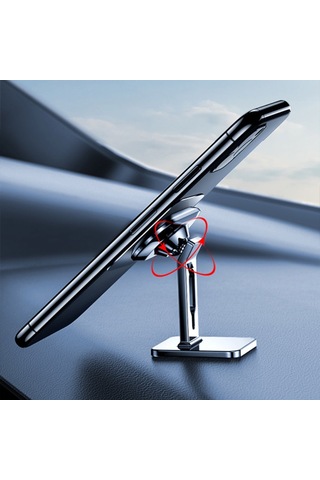 Ally Manyetik Mıknatıslı Stand Tipi Telefon Araç Tutucu (302389054)-Siyah