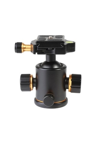 Ball-01 Tripod İçin 360 Derece Top Kafa Metal Gövde Kompakt Ball Head Aparatı