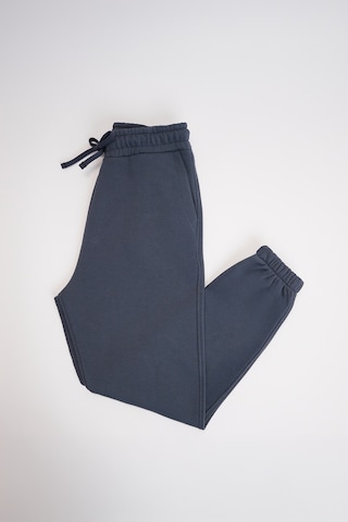 Tudors Unisex Relax Fit Rahat Kesim Şardonlu 3 Cepli Lastikli Jogger Paça Gri Eşofman Altı-32646 Gri