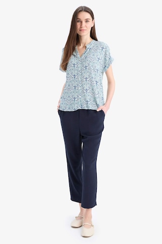 DeFacto Regular Fit Apaş Yaka Desenli Kısa Kollu Gömlek I6173AZ25SMER99