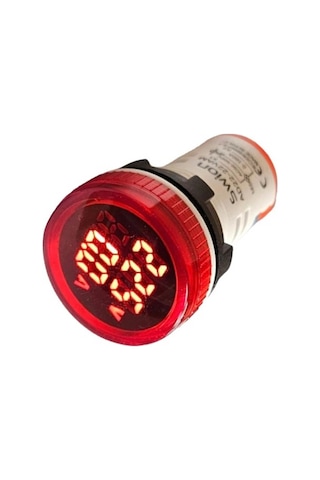 Ad22-22va 22mm Voltampermetre 50-500v 0-100a Ac Kırmızı