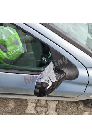 Peugeot 206 Yarasa Ayna Kapağı Piano Black Yapıştırma Abs Plastik
