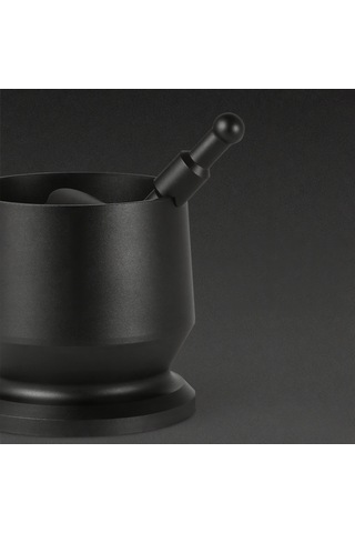 Wezone 304 Çelik Kahve Toz Toplayıcı 51-54mm, Kapağıyla, Easy Use, Smooth Toz Dağıtımı, Espresso Aletleri Seti, Siyah Siyah