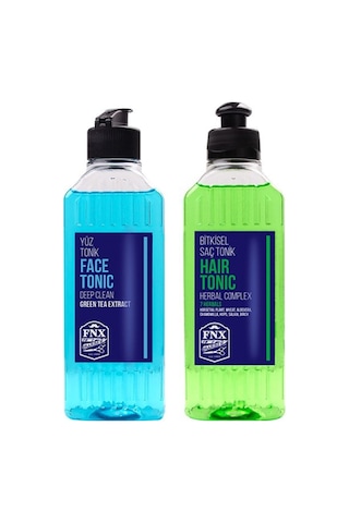 FNX Yüz Temizleme Toniği 250 Ml + Bitkisel Saç Toniği 250 Ml