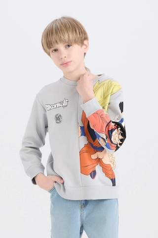 DeFacto Erkek Çocuk Dragon Ball New Bisiklet Yaka Sırt Baskılı Kalın Sweatshirt D6814A824WNGR297