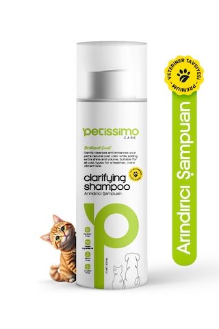 Petissimo Care Arındırıcı Kedi Şampuanı - Pire Parazit Kene Karşıtı Kedi Şampuanı - 200 Ml