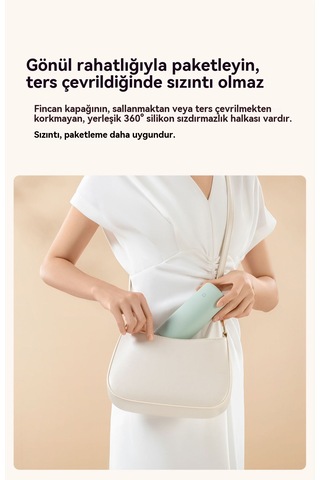 Xiaomi Taşınabilir Termos Bardak-yeşil