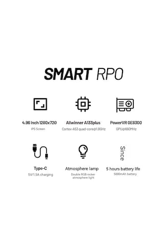 Trimui Smart Pro 4.96 Inch Ips Screen Handheld Game Console Open Source Linux System 128g Black