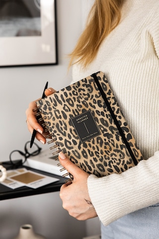 A5 Spiralli Süresiz Planlayıcı Ajanda Leopar - 15x21 Leopar