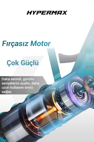 Hypermax Dk-911 Çift Akülü Çelik Şanzuman Göstergeli Şarjlı Dal Ağaç Kesme Bağ Budama Makası