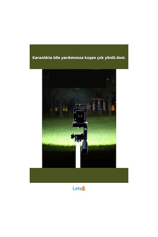 30 Led Mıknatıslı Şarjlı Mini Anahtarlık Flash Kamp Lambası Çok Renkli