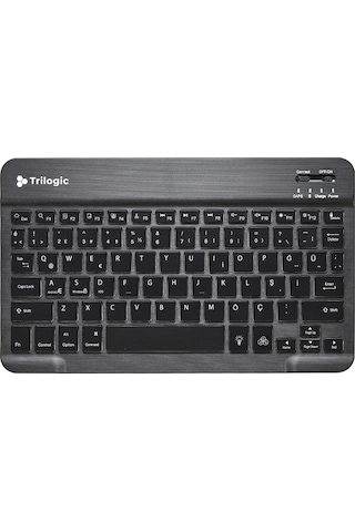 Trilogic Bright KBT501 7 Renk Led Aydınlatmalı Kablosuz Bluetooth Klavye