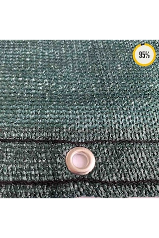 %95'Lik Örgü Tel-Tel Çit Filesi-Koyu Yeşil |Güçlendirilmiş Kenar