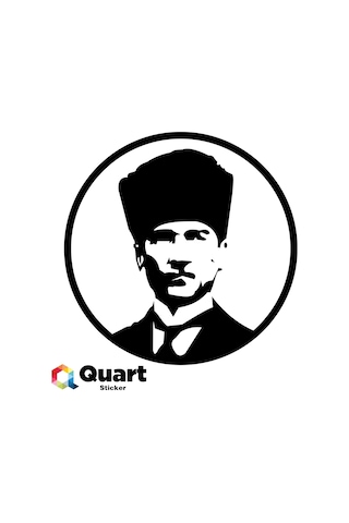 Kalpaklı Atatürk Oto Sticker Araba Sticker