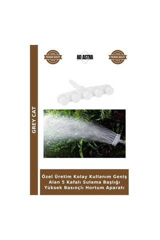 Özel Üretim Kolay Kullanım Geniş Alan 5 Kafalı Sulama Başlığı Yüksek Basınçlı Hortum Aparatı