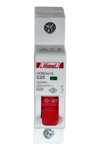 Himel 1x25A 4.5kA C Eğrisi Otomatik Sigorta