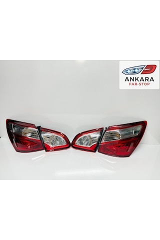 Nissan Qashqai 2010 - 2013 Stop Lambası Sağ - Sol İç Ve Dış Takım Ledli Tip Toplam 4 Adet Stop