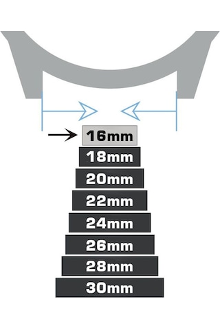 Saatse Kırmızı Silikon Saat Kordonu Kayış 16 MM