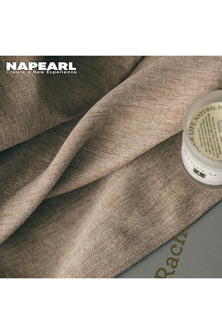 Kahverengi 1 Adet Napearl 70% Karartma Perdesi Düz Renk Modern Tasarım Yatak Odası Halka Tipi Pencere Perdesi Oturma Odası Ev Dekor İçin W100cm X L130cm Kahverengi