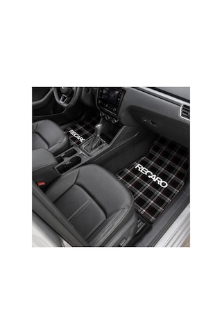Oem Recaro Ekose Tasarımlı Dijital Baskılı 4 Parça Üniversal Halı Paspas Seti