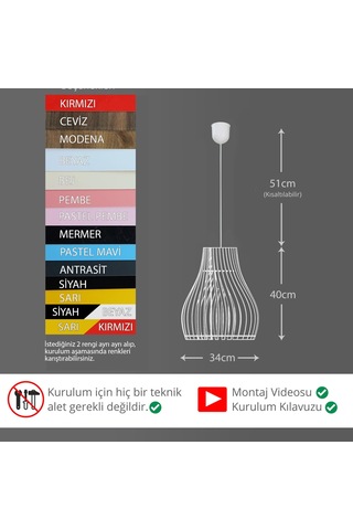 Vialux 14 Renk Modern Bohem Rustik Avize Tekli Sarkıt Lamba Butik Otantik Aydınlatma Cafe Salon Mutfak Yemek Masası Avize Bej Sku: Smgstk42305ae467 Açık Gri