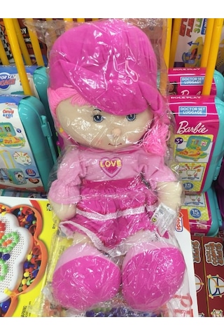 60 Cm Boyunda Tombul Bez Bebek Beyaz