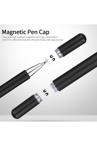 Padalink Rose Gold Metal Stylus: Manyetik Silikon Diskli, Telefon Ve Tabletler İçin Evrensel Dokunmatik Kalem, Çoklu Sisteme Uyumlu