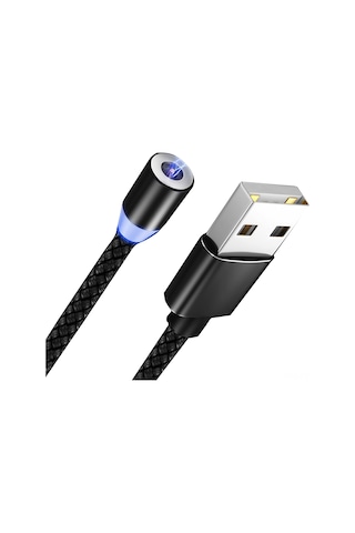 Reedark 2m Süper Manyetik 360 Şarj Kablosu - Type-c/android/iphone Uyumlu, Kafa Yok, Otomatik Tutma