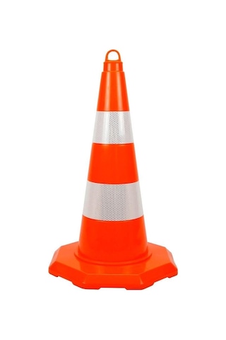 Pvc Trafik Konisi 52 Cm Çift Reflektifli Trafik Dubası-5 Adet