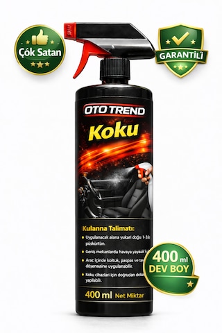 Oto Trend Amber Araç Kokusu Sprey 400 Ml Kalıcı Amber Kokusu, Araç İçi Ferahlatıcı Hava Tazeleyici 001