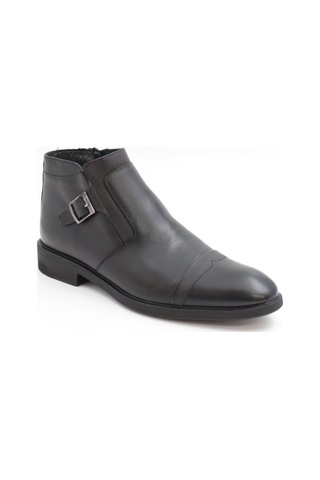 Nesilshoes Nesil Shoes Thrtrk 2301-2 Siyah Hakiki Deri Kauçuk Taban Erkek Bot
