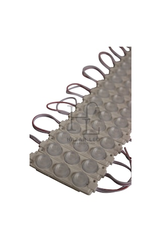 12 Volt 3 Lü Lensli 3 Watt 3030 Reklamcı Modül Led Natural Beyaz 4000k 10 Adet